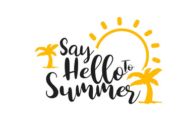 Fototapeta premium Summer Typography Design