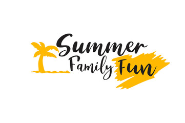 Obraz premium Summer Typography Design