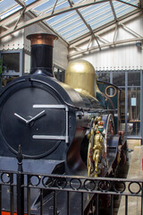 15 June 2023 A reproduction of The Queen (Victoria) steam locomotive on display at the Winsdor...