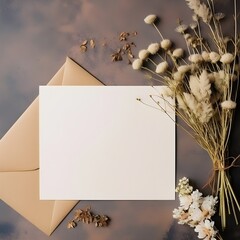Empty wedding invitation generate AI