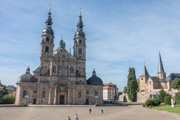 Fototapeta na wymiar Fulda Cathedral as a bishop's seat