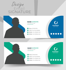 Email signature design.  facebook cover design template. 