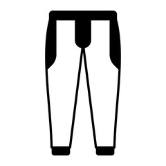 waterproof ski trousers Concept, winter warm lined trekking Pants vector icon design, Winter Game Element symbol, Snowboard Equipment Sign, competitive sports activity stock illustration