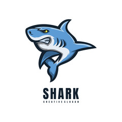 Illustration Head Shark Mascot Logo