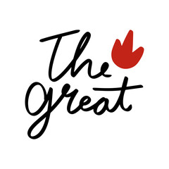 The great hand lettering text