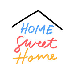 Home sweet home text element