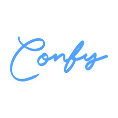 Comfy text design element