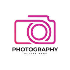 Camera photography studio logo icon brand company logo design template