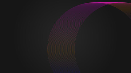 Abstract wave element for design. Digital frequency track equalizer. Stylized line art background. Vector illustration. Wave with lines created using blend tool. Curved wavy line