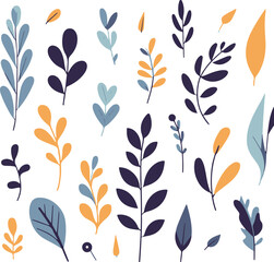 seamless pattern with leaves