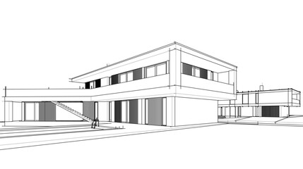 3d render of a house