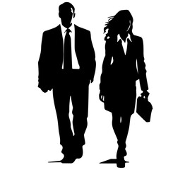 business people silhouettes