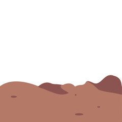 Desert of sand view 