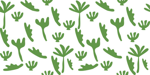 Vector seamless background. leaf pattern Seamless pattern hand-drawn with tropical leaves. floral seamless pattern with leaves The geometric pattern