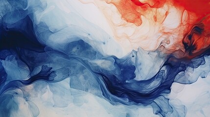 Trendy watercolor ink splashes and smokes in natural patterns for Wallpaper or stationary printing