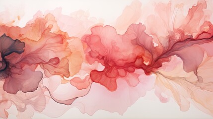 Trendy watercolor ink splashes and smokes in natural patterns for Wallpaper or stationary printing