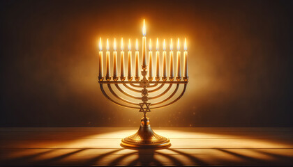 Fototapeta premium Festival of Lights: Hanukkah and the Miraculous Oil