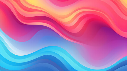 abstract background with blue and pink waves 