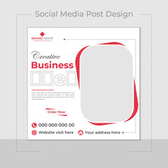 Corporate Social Media Post design template 