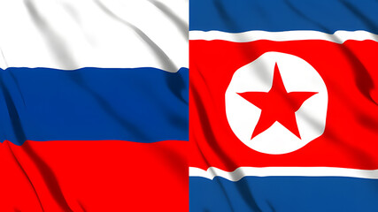 ロシアと北朝鮮の国旗