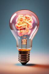 light bulb with idea concept