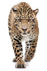 Jaguar on white background