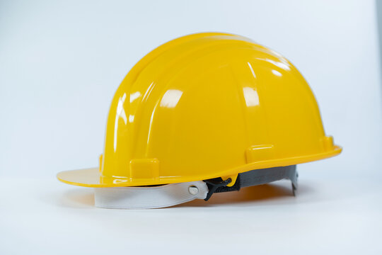 Yellow safety helmet