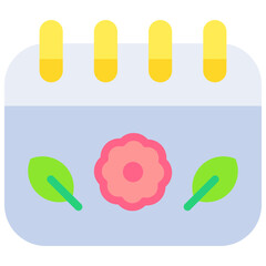 Vector Icon Calendar, Date, Spring Time, Time, Schedule, Dates