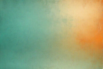 Obraz premium Teal green orange beige gradient background