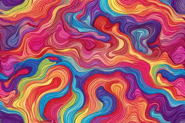 Fototapeta premium Abstract colorful wavy background. Vector illustration for your graphic design.