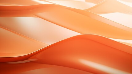 Abstract 3D Background of overlapping geometric Shapes. Futuristic Wallpaper in light orange Colors