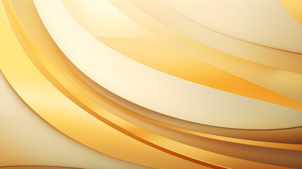 Abstract 3D Background of overlapping geometric Shapes. Futuristic Wallpaper in light yellow Colors