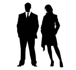 business people silhouettes