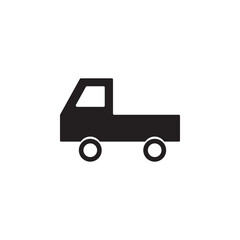 Delivery truck vector icon, shipping vehicle symbol
