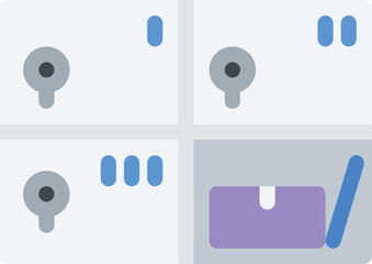 design vector image icons safe boxes