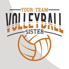 Volleyball Family Svg, Your Team Cut File, Your Team Volleyball, Digital File, Clip Art, Svg
