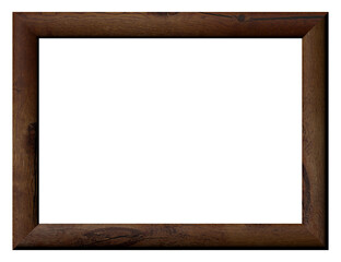 rechteckiger dunkler Holzrahmen, Querformat