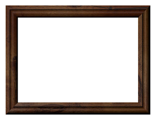 rechteckiger dunkler Holzrahmen, Querformat