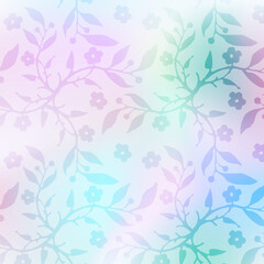 Fototapeta na wymiar Abstract Floral tile decor, design element.