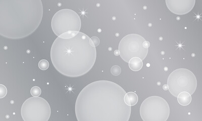Abstract bubbles background with grey color.