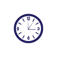 Logo of watch icon vector silhouette isolated design time concept blue icon