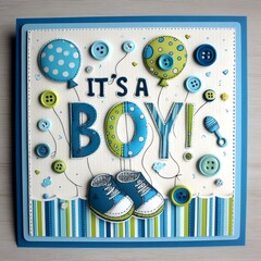 It's a Boy! Card design