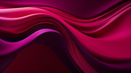 Abstract 3D Background of fluid Shapes in fuchsia Colors. Dynamic Template for Product Presentation - obrazy, fototapety, plakaty
