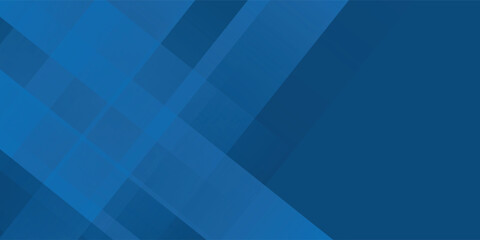Blue background with abstract box rectangle geometric shapes modern element for banner.