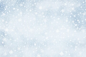 Watercolor tiny snowflakes on white background pattern,