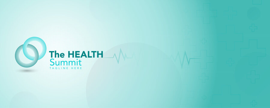 logo graphic design of annual event summit and title made for the healthcare medical theme - annual convention for doctors and nurses