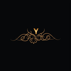 creative golden latter logo design