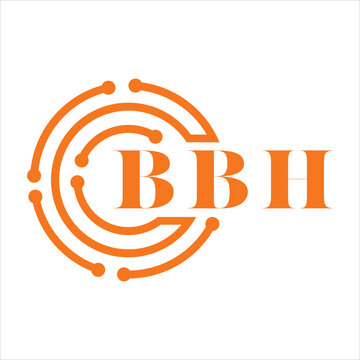 BBH letter design. BBH letter technology logo design on white background. BBH Monogram logo design for entrepreneur and business.