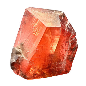 Sunstone Uncut Gemstone, Isolated