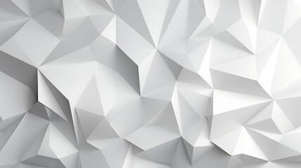 Abstract white polygonal background. 3d rendering